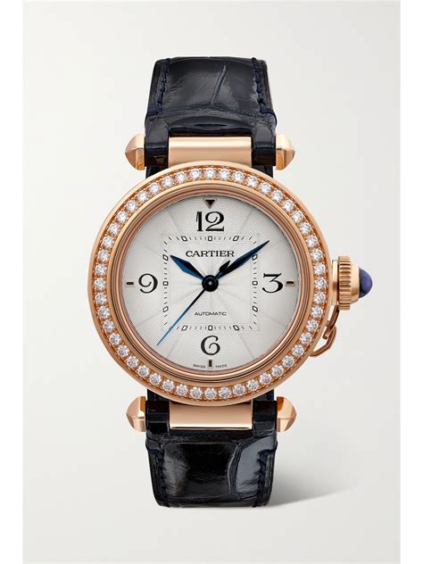 real cartier watch|cartier watch with diamond bezel.